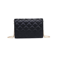 Winona Quilted  Multi-Compartment Crossbody-Black