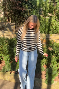 & merci striped sweater