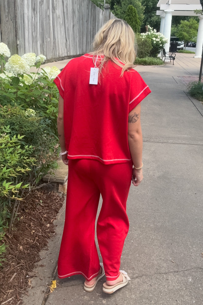 Red Scuba Set back