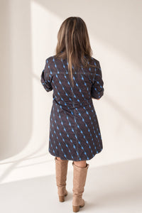 Phenomenal Story Button Front Dress-Brown - Simply Dixie Boutique