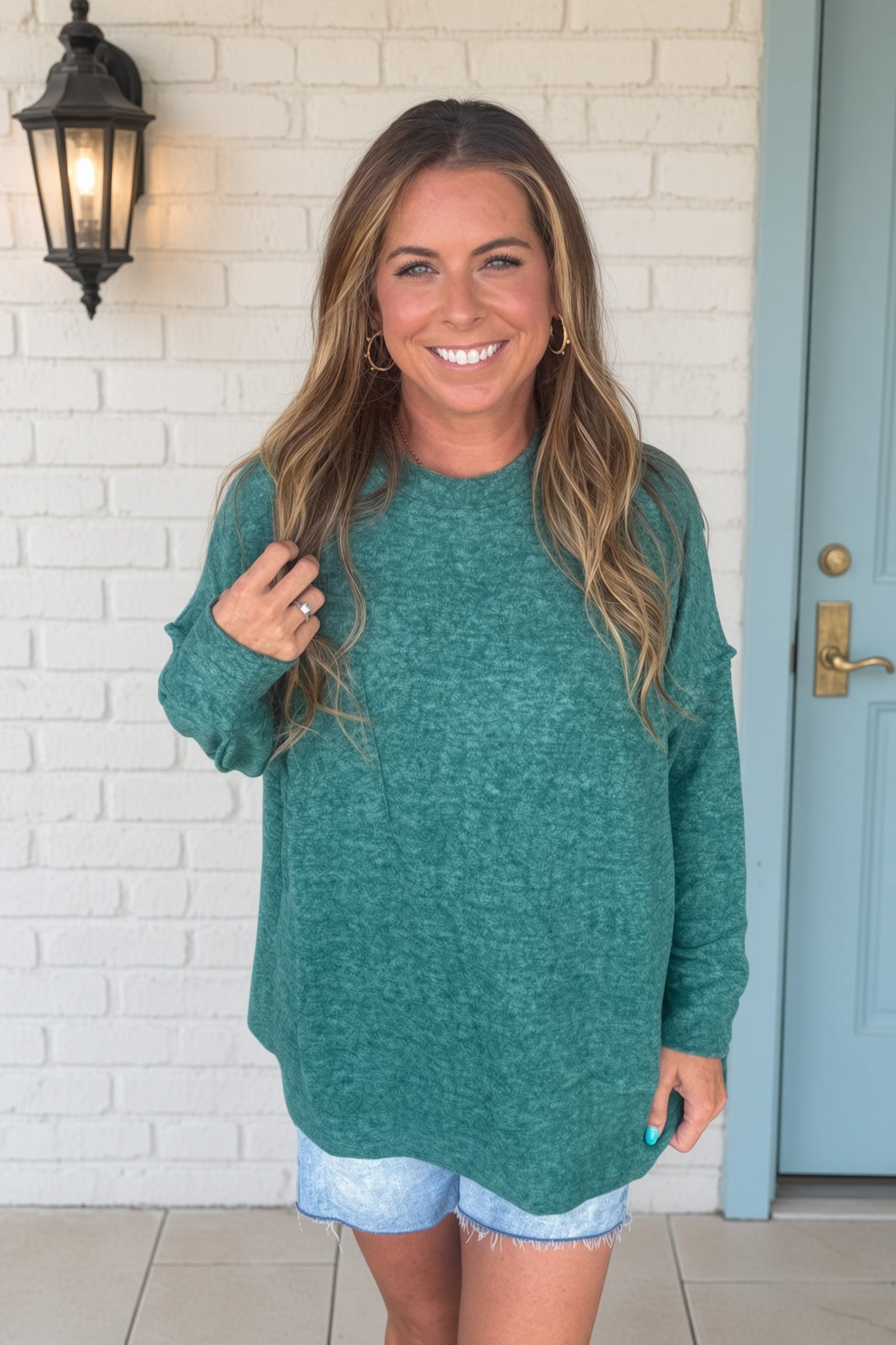 Zenana-Drop Shoulder Oversized Sweater
