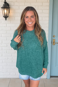 Zenana-Drop Shoulder Oversized Sweater