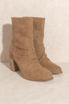 SALE-Oasis Society Slouchy Bootie-Camel