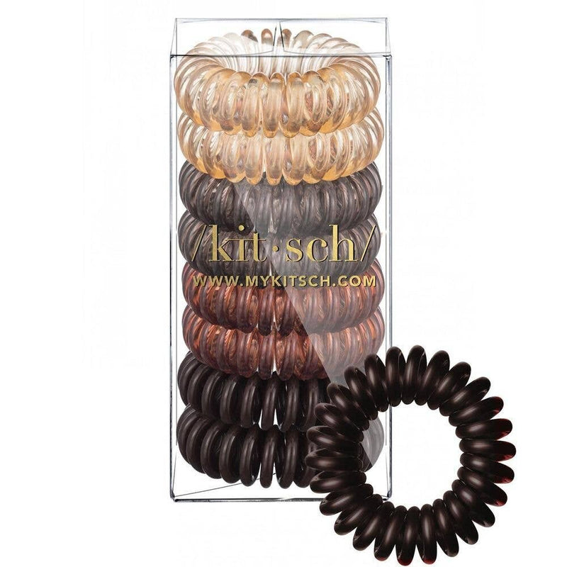 Kitsch- Hair Coils 8 Pack- Brunette