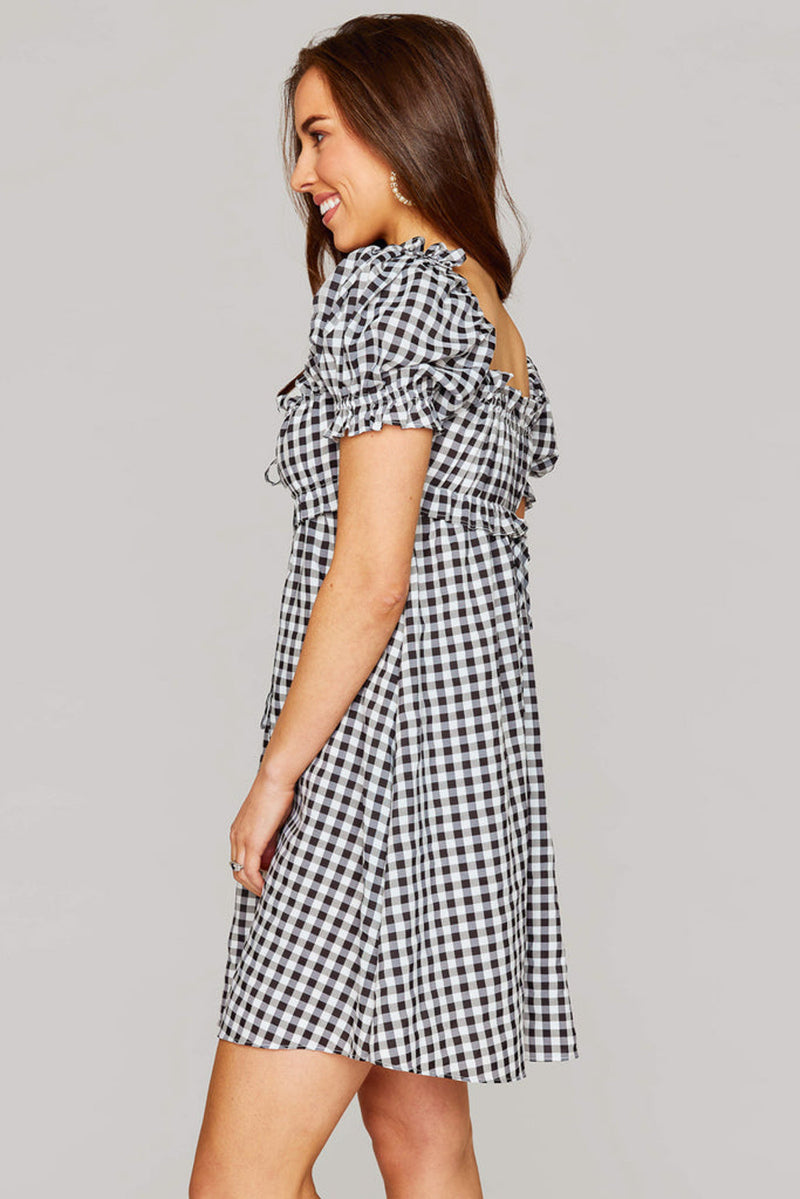 SALE-Buddy Love-Jac Dress-Black Plaid