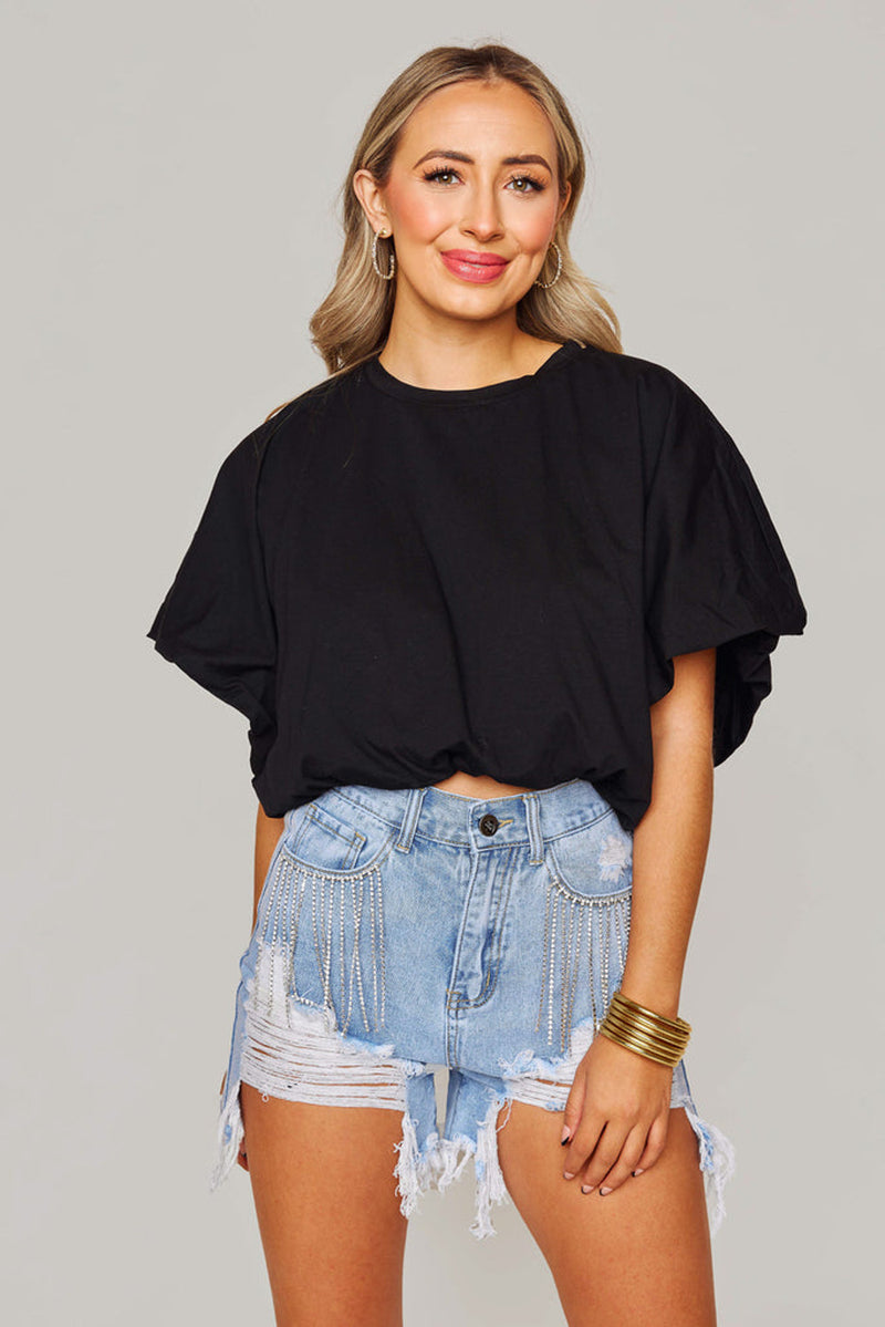 SALE-Buddy Love-Elvis Shorts-Light Wash