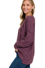 SALE-Zenana-Drop Shoulder Oversized Sweater