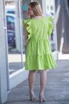 The Grass Is Greener Dress-Chartreuse
