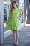 Entro Chartruese Dress