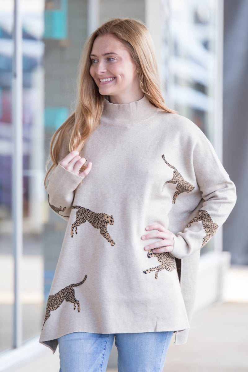The Mercedes Cheetah Sweater