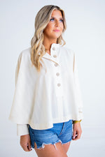 SALE-Meet Me On The Shore Top - Ivory