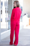 The Perfect Piko Pajama Set- Red