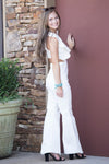 The It Girl Jumpsuit-White