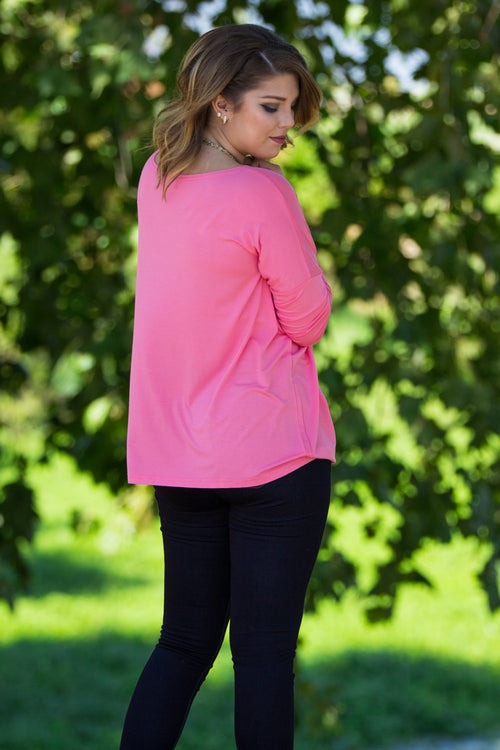 The Perfect Piko Top-Pink
