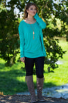 The Perfect Piko Top-Light Green