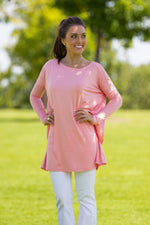 The Perfect Piko Tunic Top-Peach - Simply Dixie Boutique
 - 2