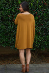 The Perfect Piko Tunic Top-Dark Mustard