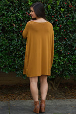 The Perfect Piko Tunic Top-Dark Mustard