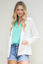 SALE- Not My Boyfriend's Blazer - White