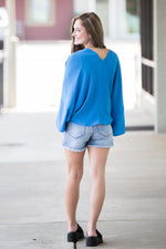 SALE-Dreamy Summer Nights Top - Blue
