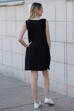 Zenana Sleeveless Swing Dress Black
