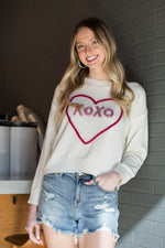 XOXO Pullover-White