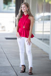 SALE-Cut It Out Top-Red