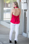 SALE-Cut It Out Top-Red