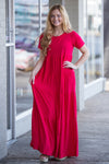 Zenana-Short Sleeve Tiered Maxi Dress