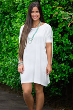 The Perfect Piko Short Sleeve Tunic-Off White