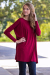 The Perfect Piko Tunic Top-Wine