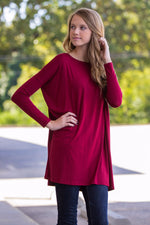 The Perfect Piko Tunic Top-Wine
