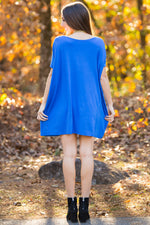 The Perfect Piko Short Sleeve Tunic-Royal
