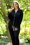 The Perfect Piko Pajama Set - Black