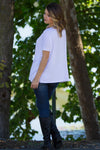 The Perfect Piko Short Sleeve Top-White - Simply Dixie Boutique
 - 2