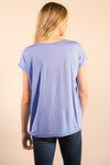 The Perfect Piko Rolled Short Sleeve Top-Serenity