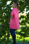 The Perfect Piko Half Sleeve Tunic-Coral - Simply Dixie Boutique
 - 2