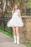 Somewhere Above Dress-White