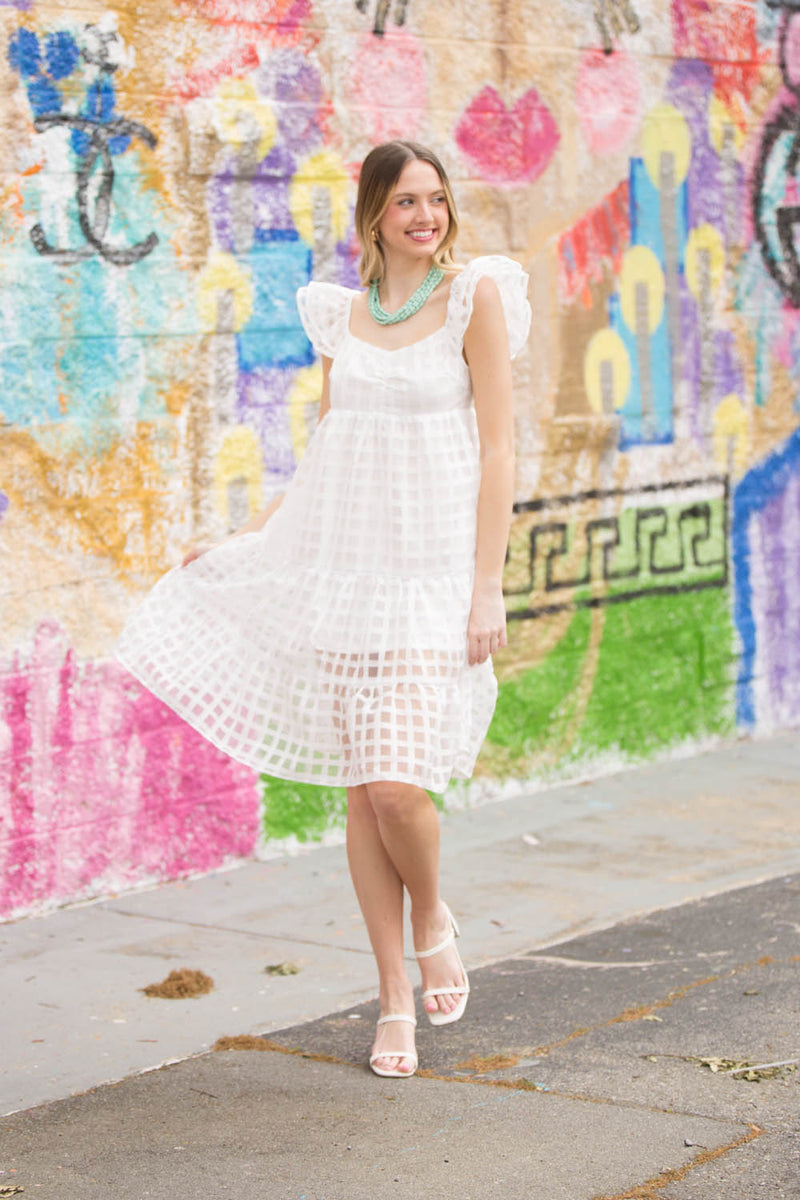 The Best Day Midi Dress-White