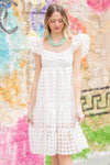 The Best Day Midi Dress-White