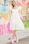 The Best Day Midi Dress-White