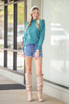 Fresh Ideas Sweater-Peacock