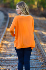 The Perfect Piko Top-Orange