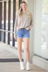 Zenana-Drop Shoulder Sweater-Hot Cocoa