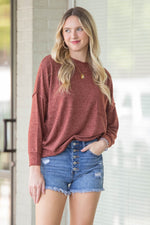 SALE-Zenana-Drop Shoulder Oversized Sweater