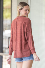 SALE-Zenana-Drop Shoulder Oversized Sweater