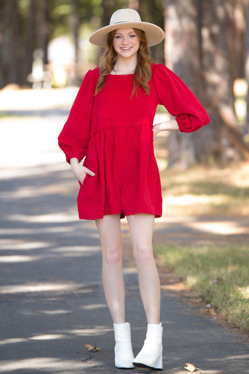 Rule The Season Romper - Scarlett