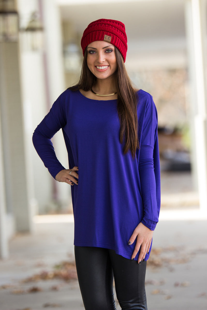 SALE-The Perfect Piko Top-Violet