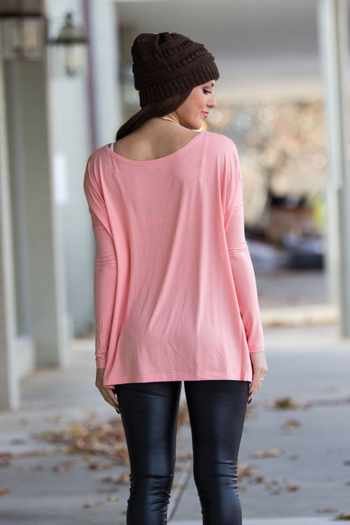 The Perfect Piko Top-Peach