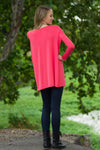 The Perfect Piko Tunic Top-Coral - Simply Dixie Boutique
 - 2